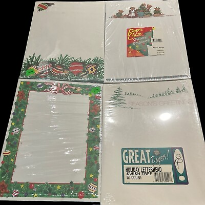 #ad Over 100 Sheets Christmas Stationary Paper 8.5 X 11#x27;#x27; Printer Christmas Letter $14.39