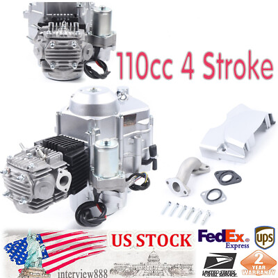 #ad 110cc 4 Stroke Engine Motor Auto Transmission for 50cc 70cc 90cc Dirt Pit Bike $198.50