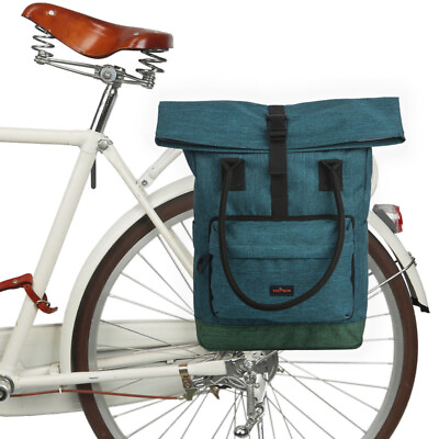 #ad TOURBON Nylon Backpack Bike Pannier Rear Rack Tote Bag Gift Special offer $60.29