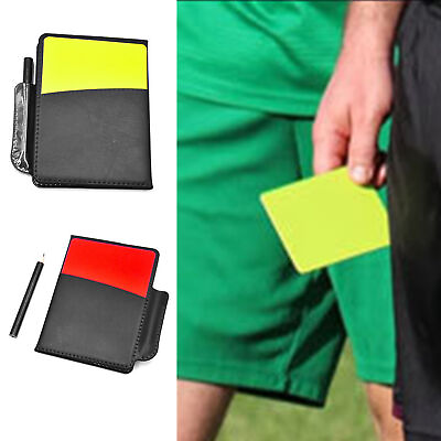 #ad #ad Sports Accessories Professional Football Referee Cards Set Yellow Warning $10.88