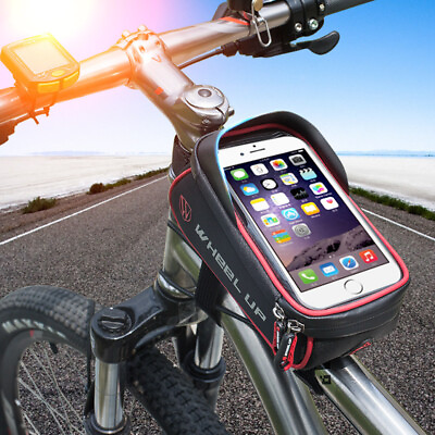 #ad Touch Screen Rainproof Bike Cell Phone Holder Cycling Reflective MTB Accessories $16.80