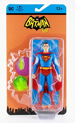#ad Mcfarlane Toys Batman 66#x27; Comic Superman w Kryptonite Retro Package Figure $17.99