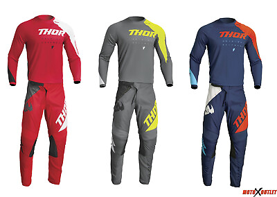 Thor Edge Dirt Bike Gear Combo Sector Adult Motocross Pants Jersey Set MX 2023 $102.90