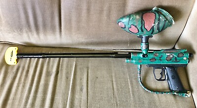 #ad PMI Piranha Paintball Marker with Hopper and LONG Smart Parts Barrel $39.99