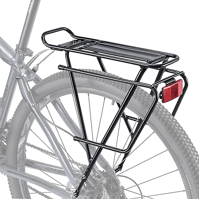 #ad #ad Rear Bike Rack Bike Cargo Rack for Disc Brake Non Disc Brake Mount Bicycle P $56.99