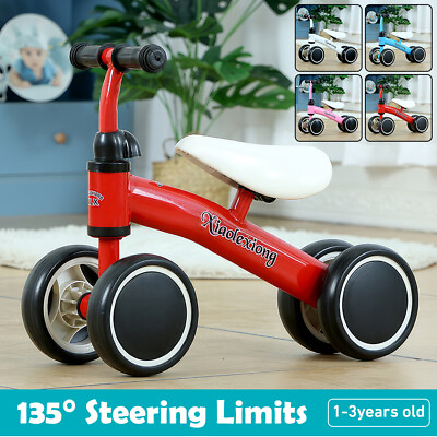 #ad Baby Walker Balance Bike 4 Wheels Bicycle Ride On Toy For Toddler 12 36 Months $39.99