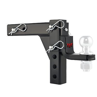 #ad TYT Adjustable Trailer Hitch Ball Mountwith 1quot; Hitch Ball Hole 9 1 2quot; Drop. $49.99