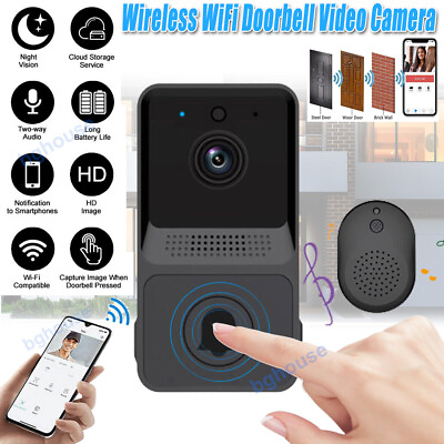 Smart Wireless WiFi Doorbell Camera Phone Door Ring Video Intercom Security Bell $15.92