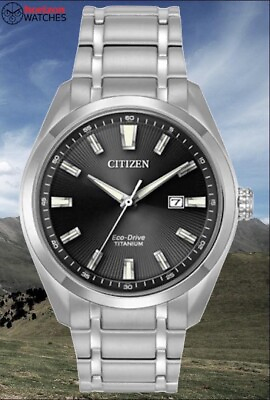 #ad #ad Citizen Eco Drive Titanium Men#x27;s Quartz Watch AW1248 80E $134.99