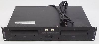 #ad Denon DN 2600F Dual CD Deck Player Vintage Rack Mount FOR PARTS REPAIR $69.95