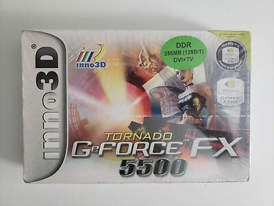 Inno 3D Tornado G Force FX 5500 DDR 256MB DVI TV Graphics Card NEW SEALED $249.99