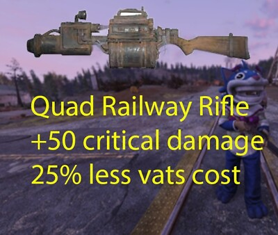 #ad ⭐️ ⭐️⭐️ Quad Railway 50 critical damage 25 less vats cost PC $12.00