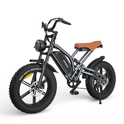 #ad 750W Electric Bike for Adults 20quot; Fat Tire 48V 14Ah Battery 7 Speed UL $875.00