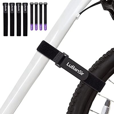 #ad LuBanSir Bike Rack Straps 8 Pack 8quot; amp; 24quot; Adjustable Bike Stabilizer Straps t... $18.76