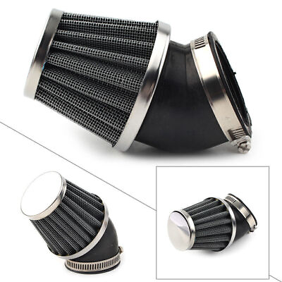#ad #ad 50mm Cold Air Intake Filter Cleaner Motorcycle Scooter ATV Pit Dirt For Honda $11.94
