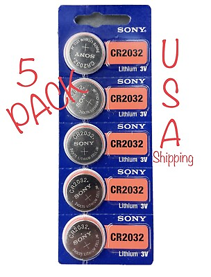 #ad Remote Key FOB and Smart Key replacement Battery CR2032 SONY MURATA 5 Pack $6.59
