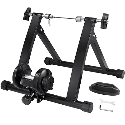 #ad #ad Magnetic Stationary Bike Trainer Stand 26 29 Wheels Protable Folding Bicycle $42.99