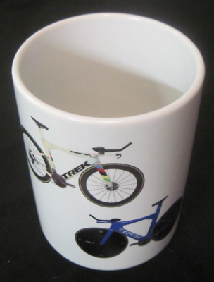 #ad Trek Bike Segafredo Bicycle ELLEN White Ceramic Coffee Mug Cup w Tags RARE $6.49