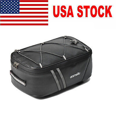 #ad Bike Rear Rack Seat Trunk Saddle Pouch Bicycle Cycling Storage Pannier Bag AAU $14.71