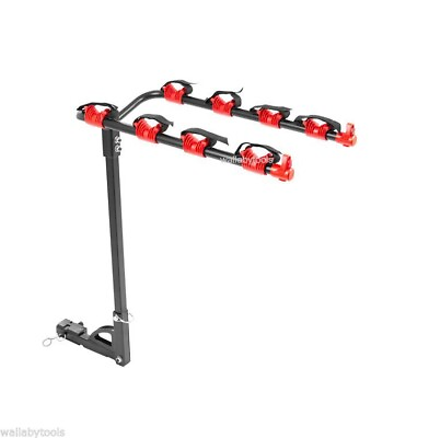 #ad New Bike Rack 4 Bicycle Hitch Mount Carrier Car Truck Auto 4 Bikes $79.99
