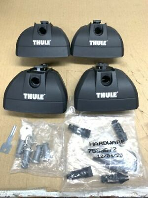 #ad Thule 460R foot packs with 47quot; Aeroblades roof rack . locks included $310.00