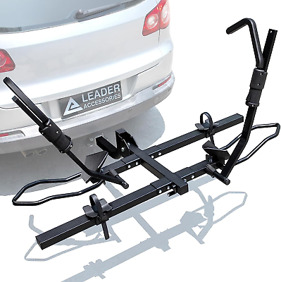 #ad 2quot; Hitch Bike Rack Carries 2 E Bikes up to 150 lbs Total Folds Standard $286.12