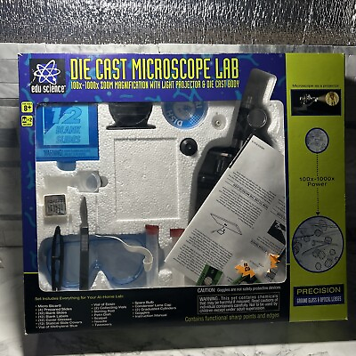 #ad Vintage Toys “R” Us Edu Science Die Cast Microscope Lab Brand New $24.49