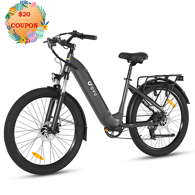 #ad DYU C1 Electric Bike for Adults Teens Urban Commuter Mountain Ebike Cargo Shop $799.00