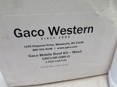 #ad #ad Gaco Western Mobile Roof Wash Step One only. Lot of 6 Quarts. O2C $179.00