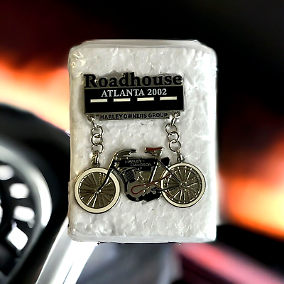 #ad #ad New HARLEY DAVIDSON MOTORCYCLE Atlanta 2002 OWNERS GROUP Bike HD PIN ROADHOUSE $6.00