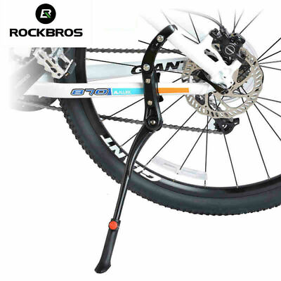 #ad ROCKBROS Bike Stand Bicycle 24#x27;#x27; 29#x27;#x27; Adjustable Kickstand Alloy Bracket Black $15.99
