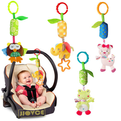 #ad 4 Pcs of Baby Hanging Rattles Toys Newborn Crib Toys Car Seat Stroller Toys $13.95