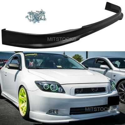 #ad Fits 05 10 Scion tC RS Style Front Bumper Lip Spoiler ADD ON Body Kit PU Chin $98.88