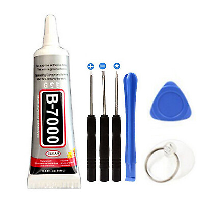 #ad #ad Repair Tools Screwdriver Kit Glue For Cell Phone iPhone Samsung LCD Screen Glass $9.35