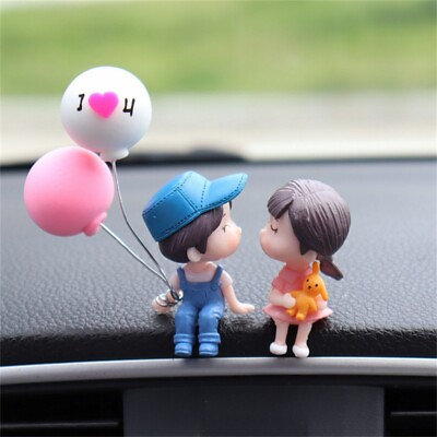 #ad Couple Cute Cartoon Decoration Car Ornaments Car Interior Dashboard Accessories $6.70
