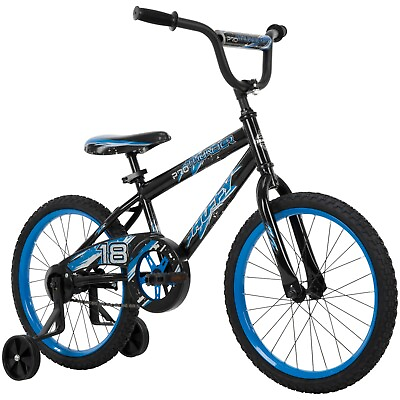 Huffy Pro Thunder 18 Inch Boys Bike for Kids Black With Training Wheels $69.00