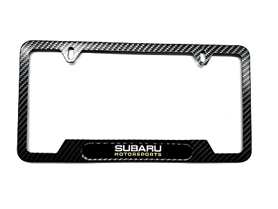 #ad Carbon Fiber Stainless Steel License Plate Frame Subaru Wrx Sti BRZ Impreza $18.95