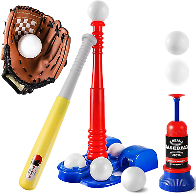#ad #ad Tee Ball Set T Ball Sets for Kids 3 5 5 8 Toddler Baseball Toys Kids Basebal $44.25