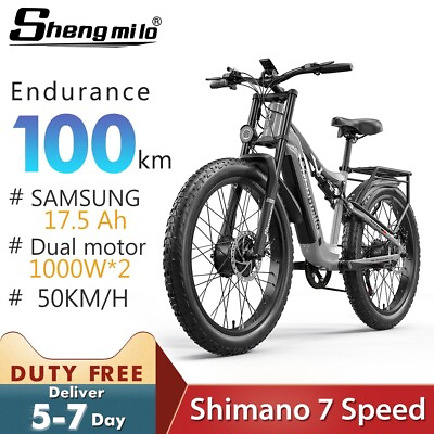 #ad E Bike 26quot; Samsung 840Wh 48V Electric Bike 1000W*2 E Mountain Bike Aldult E MTB $1499.00