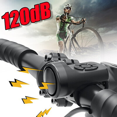 #ad 4 Sound Bike Bicycle 120dB Loud Electronic Siren Horn Bell Ring Alarm Speaker $7.65