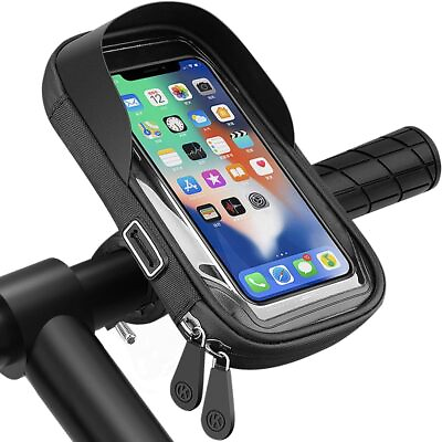 #ad Waterproof Motorcycle Bike Cycling Handlebar Mount Holder Cell Phone Case Bag $13.99