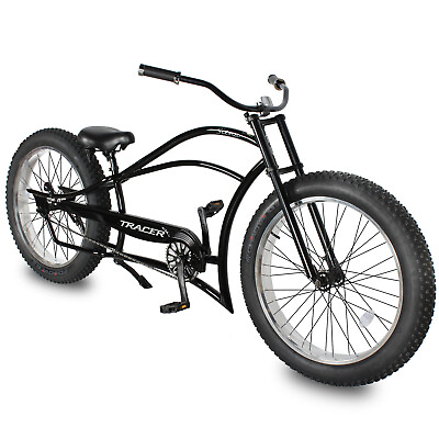#ad Tracer 26quot; Chopper Bike Beach Cruiser Bicycle Coaster Brake Fat Tires Matte $899.99