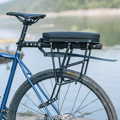 #ad Rockbros Alloy Mountain Bike Rear Rack Adjustable MTB Bicycle Shelf w Mudguard $19.99