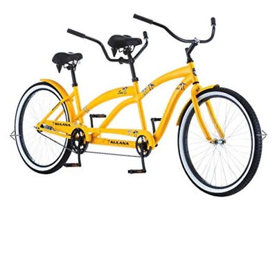 #ad Kulana Lua Tandem Adult Cruiser Bike Double Rider Men’s Women’s Yellow $200.00