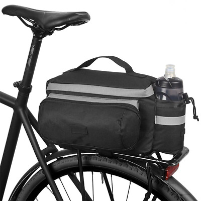#ad #ad Bike Bicycle Rear Rack Basket Large Capacity Metal Wire Waterproof Rainproof NEW $23.99
