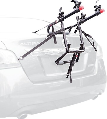 #ad Foldable 2 Bike Bicycle Trunk Mount Rack Fits Sedans Hatchbacks Minivans SUV $45.99