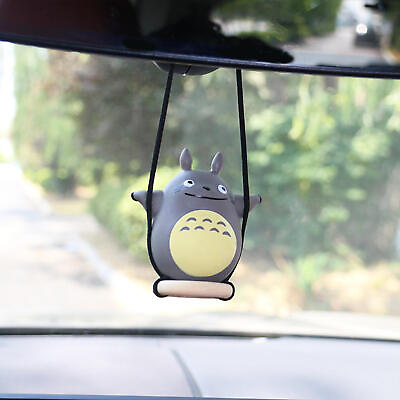 Cute Anime Chinchilla Swing Car Ornament Rearview Mirror Pendant Accessories $8.73