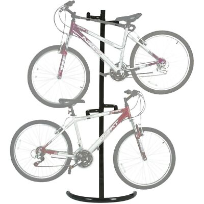 2 Bike Stand Bicycle Rack Freestanding Storage System Garage Basement $69.99