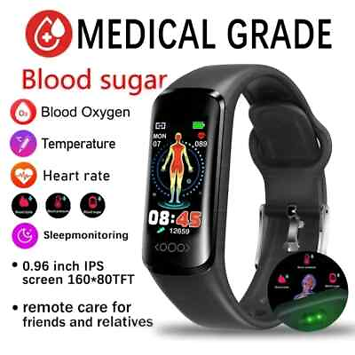 #ad #ad Smart Blood Glucose Blood Pressure and Blood Oxygen Monitoring Bracelet $33.99