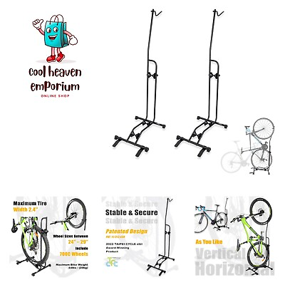 #ad Upright Bike Stand Premium Quality Vertical amp; Horizontal Bicycle Floor Park... $125.99